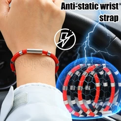 Pulseira Antiestática-360 ° De Eliminação Estática – À Prova D'água , De Poeira Esportiva Elegante Para Casais Exercício