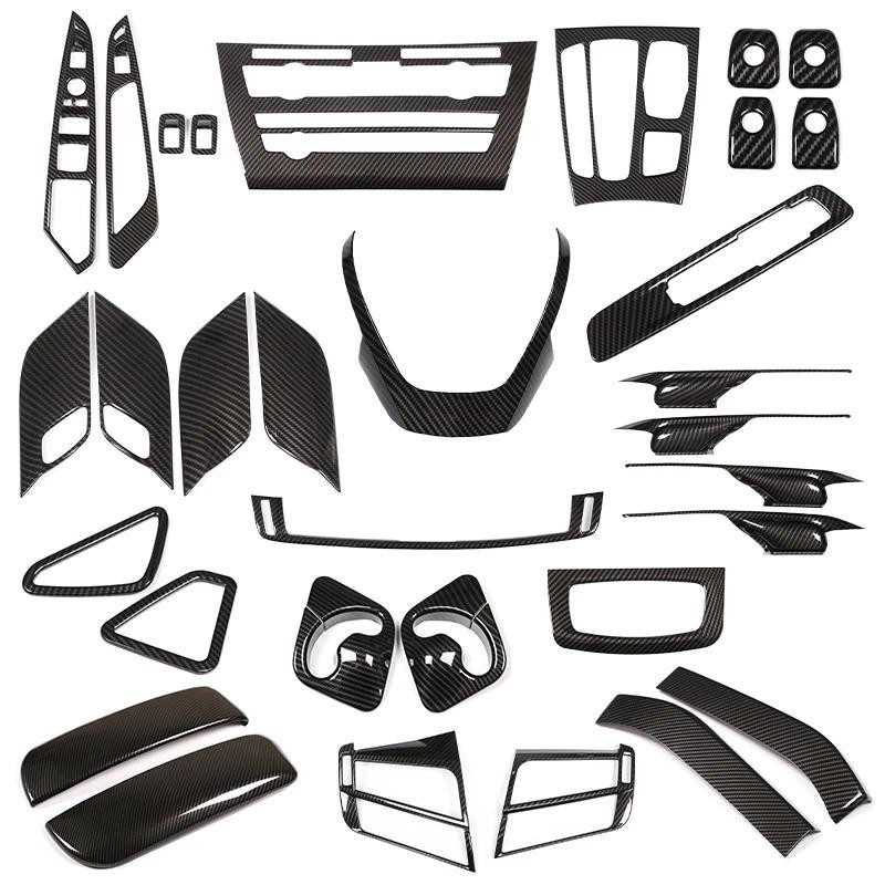 Para BMW X5 F15 X6 F16 2014-2018 , Volante , Painel , Mudança De Engrenagem Do Console , Adesivo Capa De Acabamento De F