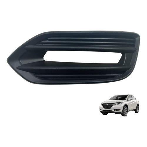 Grade Farol Milha Direito Honda Hrv 2021 2022 2023 Moldura Preto Direito