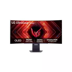 Monitor Gamer LG UltraGear OLED Curvo – Tela OLED 45”, QHD, HDR400 Trueblack, 240Hz, 0,03ms (GtG), NVIDIA G-SYNC