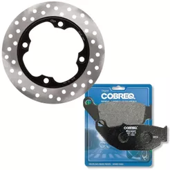 Disco de Freio Traseiro Cb 250f Twister / Cb 300f Twister + Pastilhas Cobreq