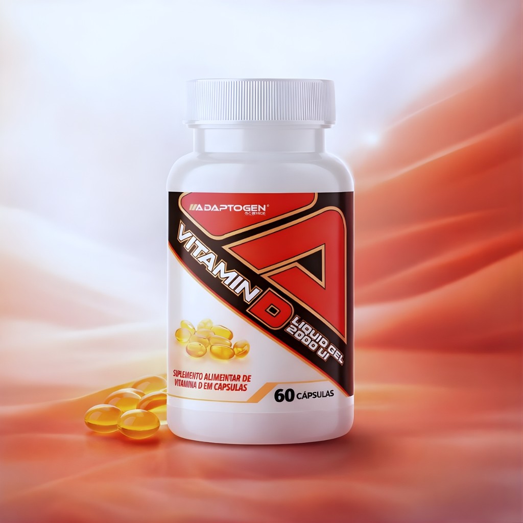 Suplemento Vitamina D Adaptogen 60 Cápsulas