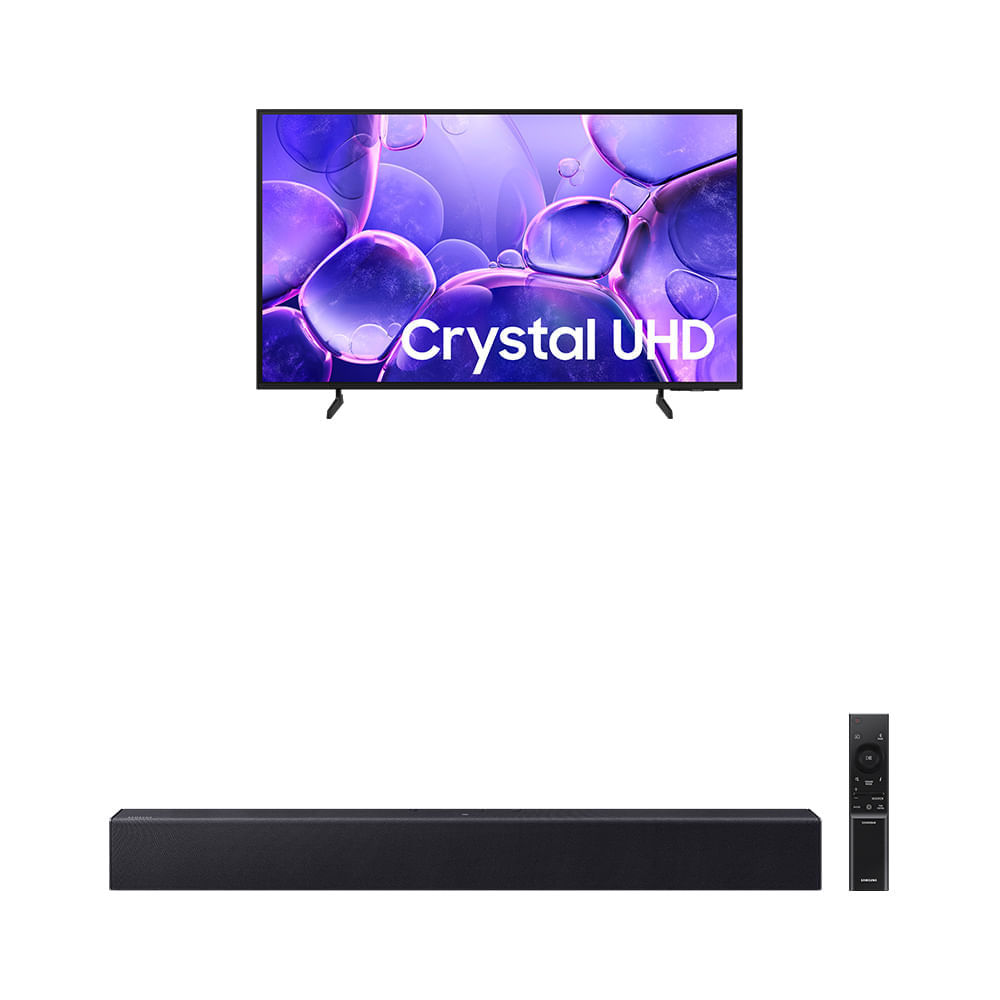 Samsung Smart TV 55" Crystal UHD 4K U8600F + Soundbar HW-B400F