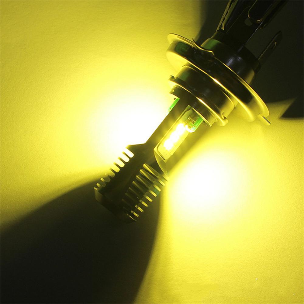 TKEY Farol De Motocicleta H4 BA20D PX15D 24 LED Lâmpada Super Brilhante Moto Scooter Luzes DRL B5Z6