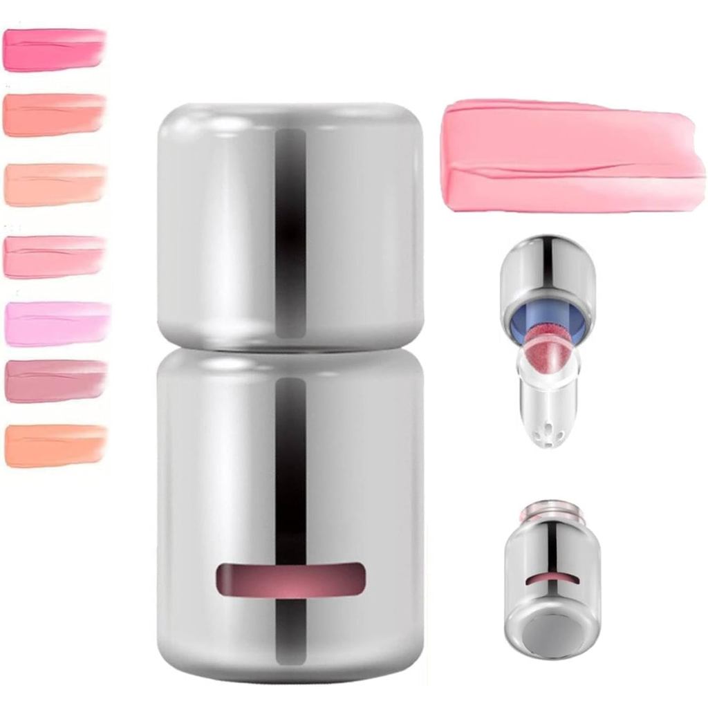 Blush Líquido , Jelly Color Para Bochechas , Bastão De Contorno Com Cabeça De Esponja , Creme De Maquiagem 3 Em 1 Fosco