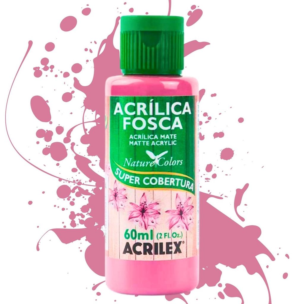 Tinta Acrílica Fosca Nature Colors 60ml - 581-rosa Ciclame - Acrilex