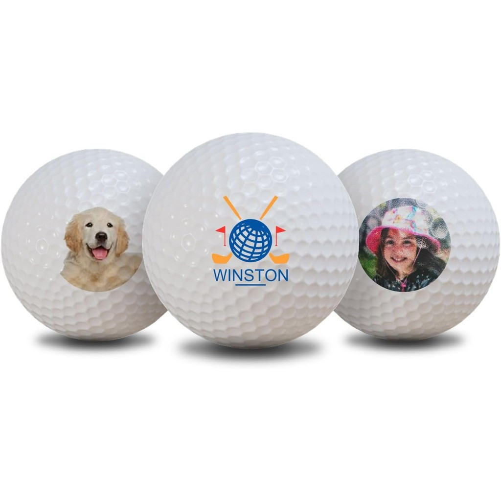 Bolas de Golfe Personalizadas com Foto - Bola de Golfe Personalizada de Face Única ou Dupla com Logotipo e Foto, para Ho