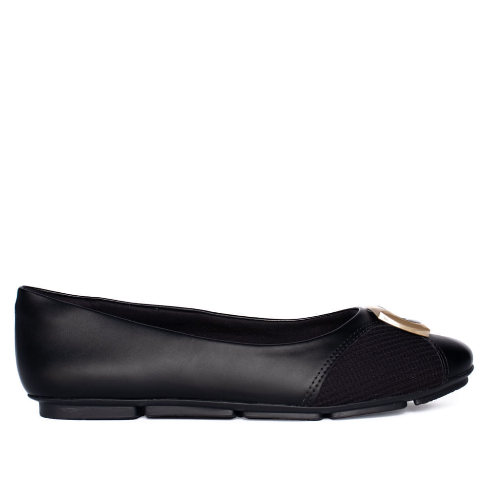 Sapatilha Feminina Comfortflex Preto