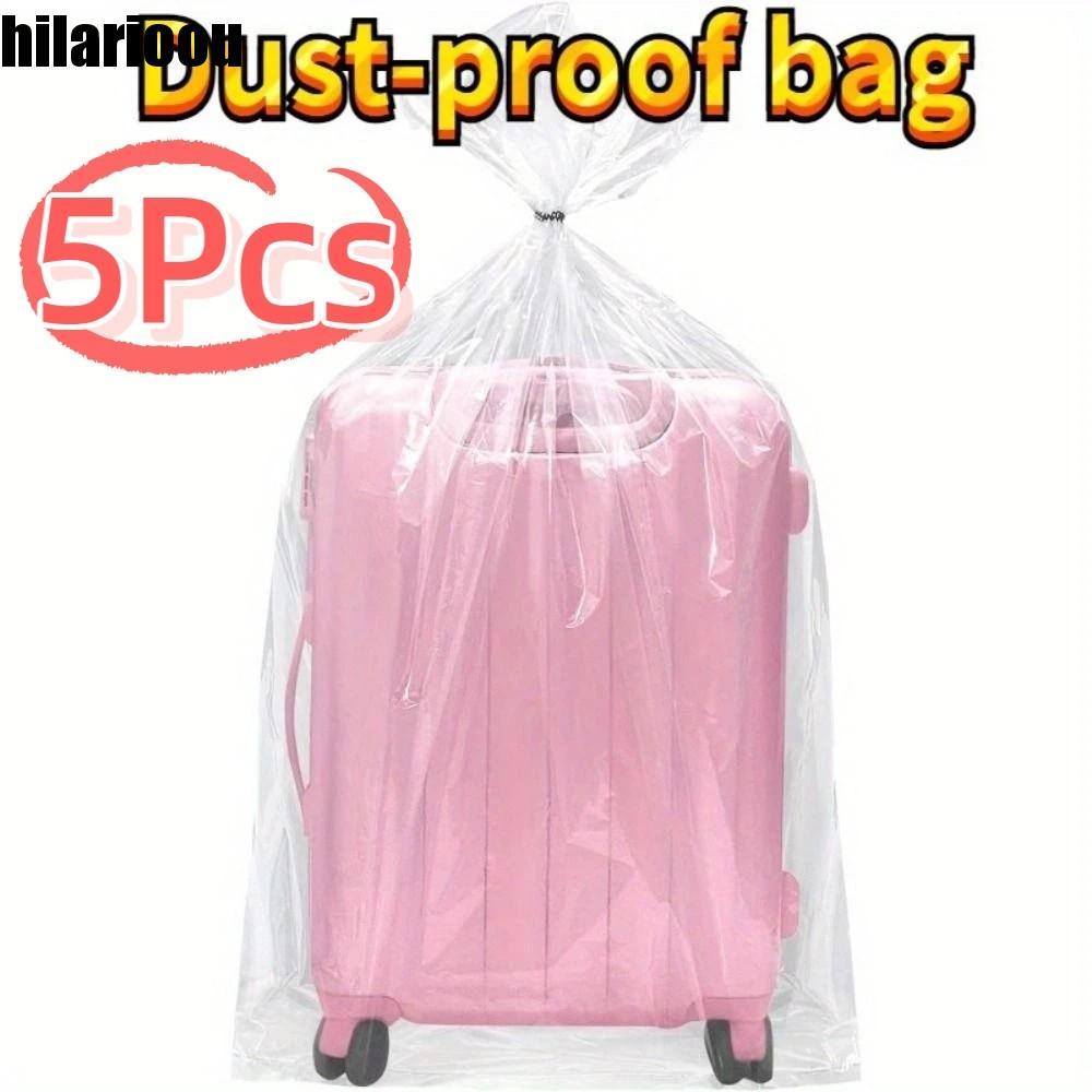 HILARIOOU 5 Unidades De Saco De Armazenamento De Roupas , Caixa De Bagagem De Plástico À Prova De Poeira , Grande Capaci
