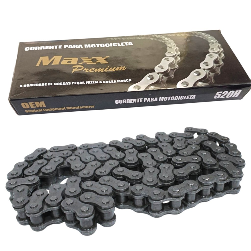 CORRENTE Moto 520 X 120L KTM/GAS/KAWAS/SHERCO Sem Retentor MAXX
