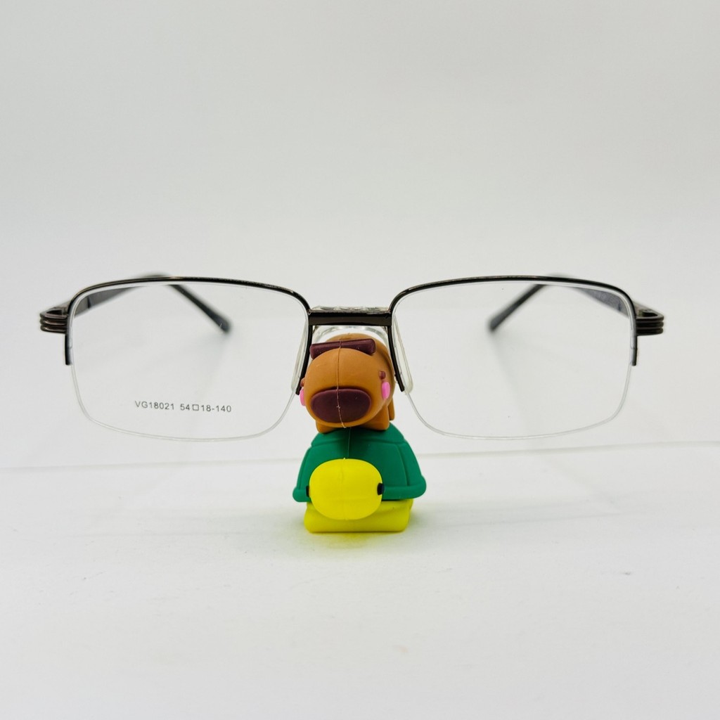 Armaçao para Oculos de grau metalico Ponte anatomica,meio aro