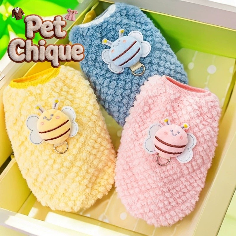 Pet Chique - Roupas para animais de estimação Cachorro Gato Colete Quente Flanela