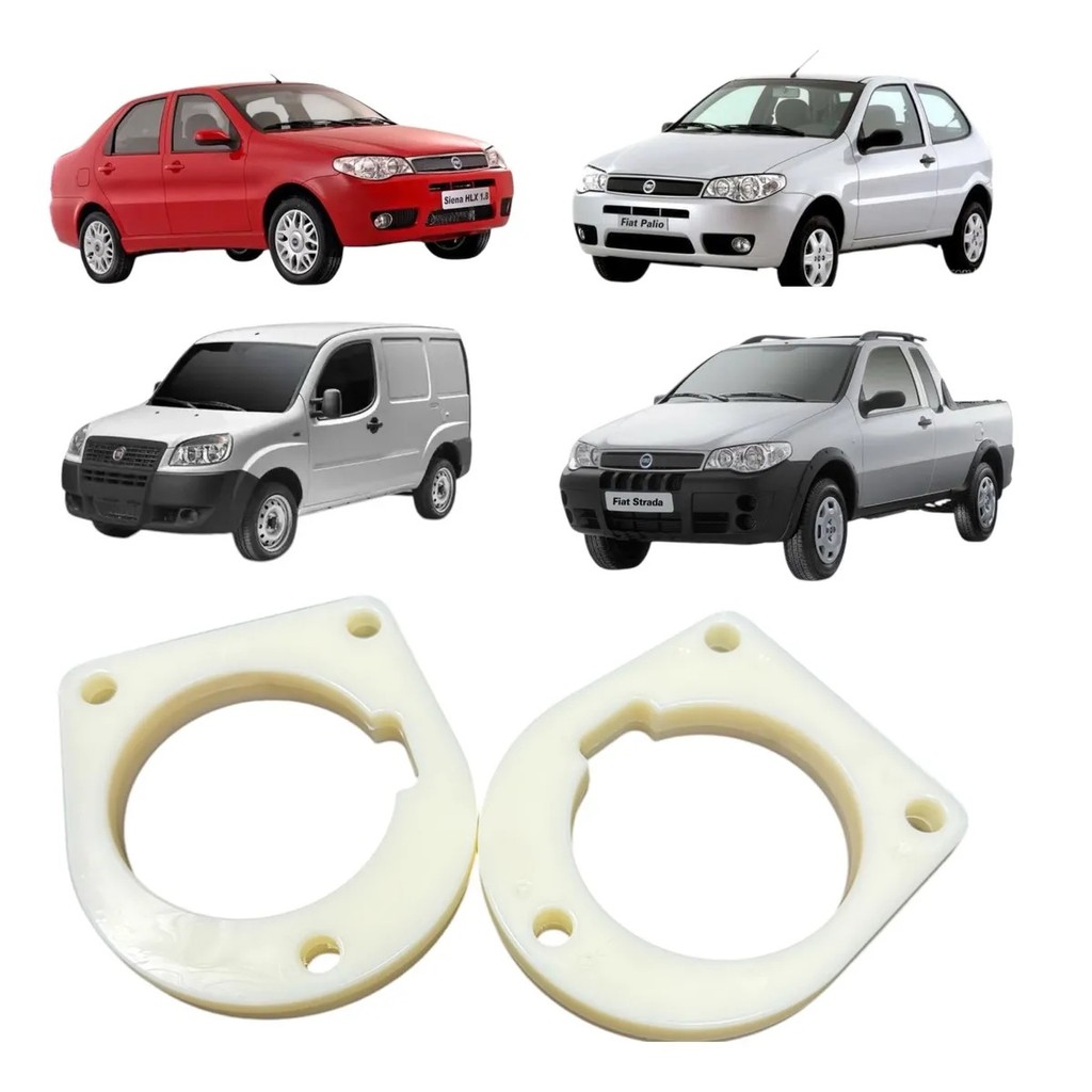 KIT 2 CALÇO ELEVAÇÃO MOLA DIANTEIRA PALIO STRADA SIENA DOBLO