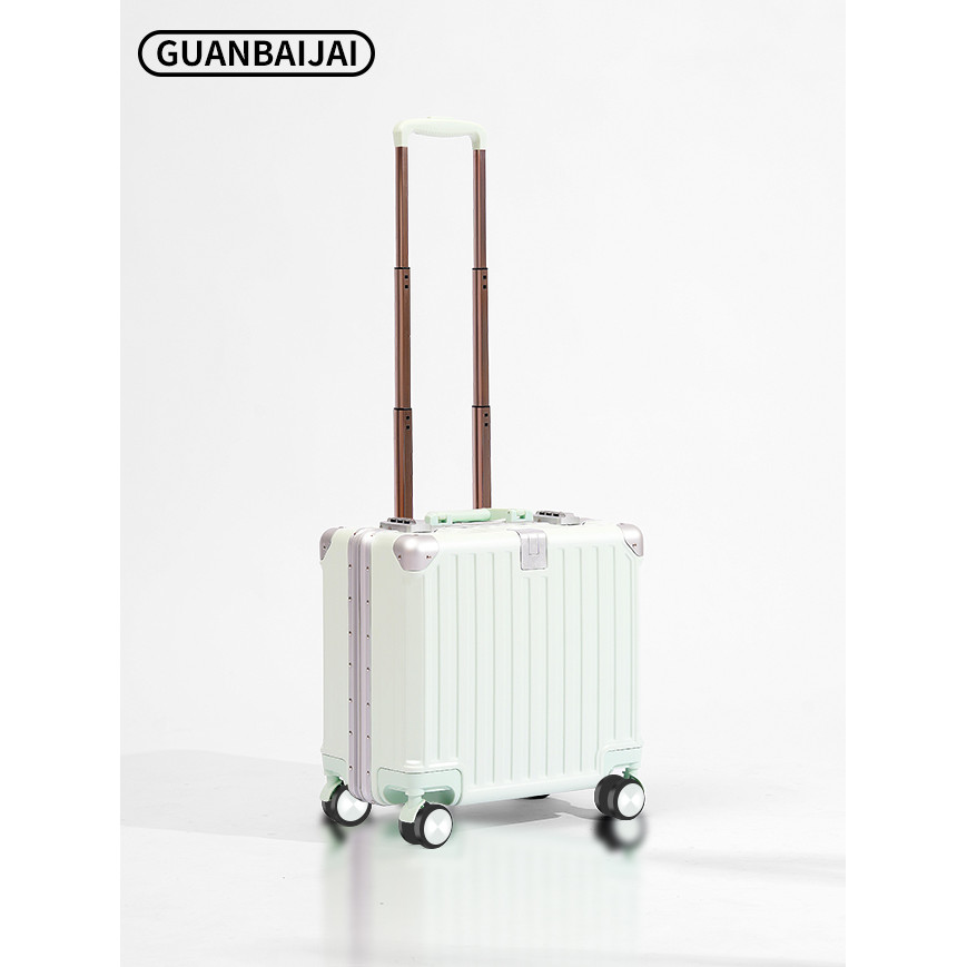 Pequena bagagem de viagem de curta distância 60cm leve trole caso feminino 20 caso senha de viagem quadro de alumínio ca
