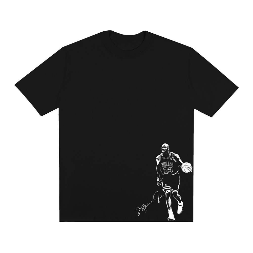 [Camiseta Vintage Masculina Algodão]HYP Camiseta Streetwear Michael Basquete  Estampada Camiseta Oversized Algodão Sport