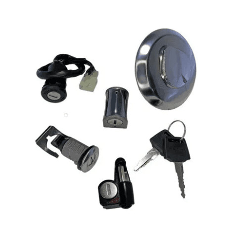 Conjunto Travas 5 Pecas Honda CG Titan 125 2000 a 2004 KS ES KSE Ignicao Tanque Banco