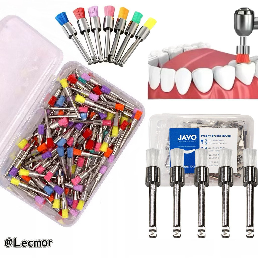 Kit 2CAA 100 Escovas Descartáveis para Polimento e Profilaxia WWXB