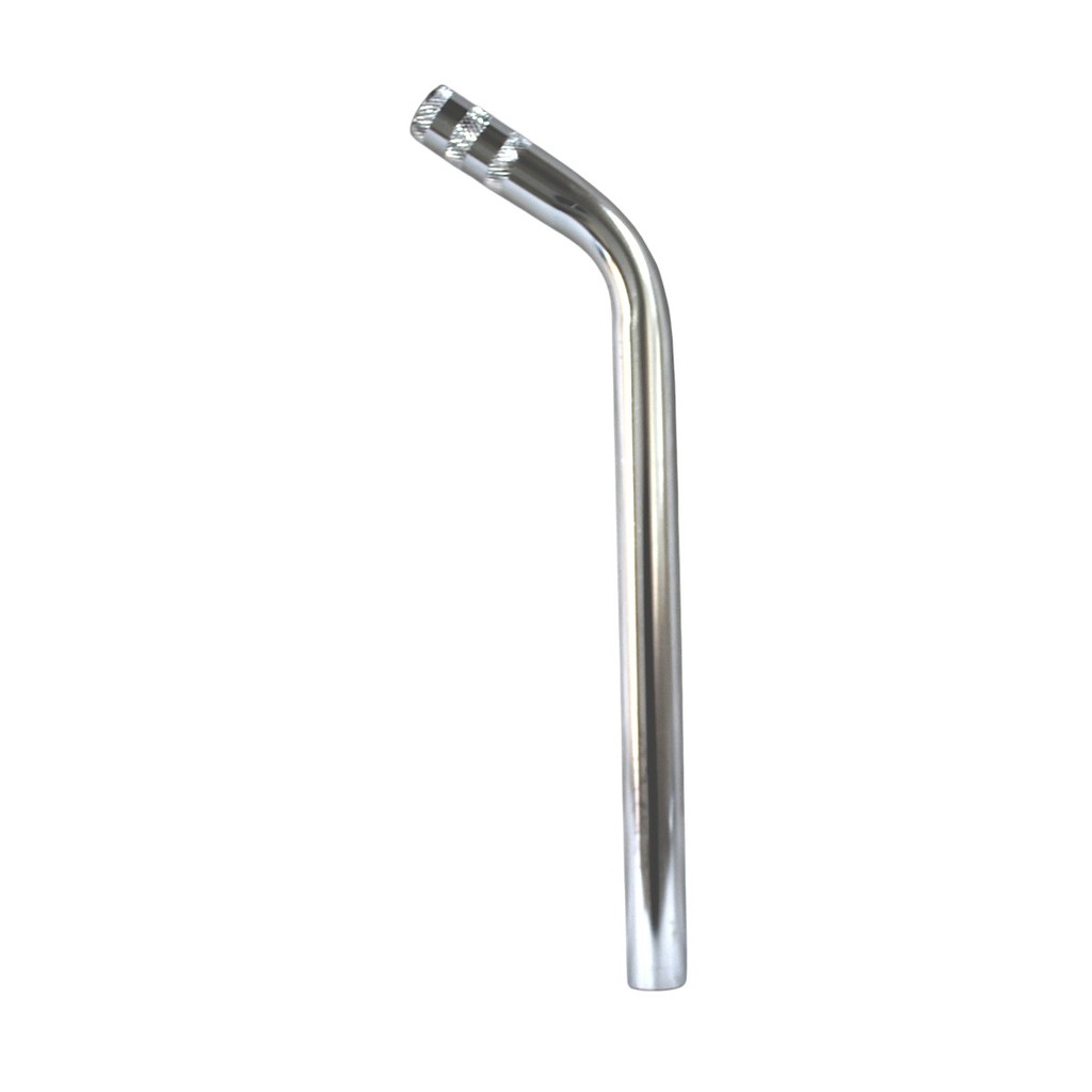 CANOTE CURVO selim  CROMADO 22,22MM  X 1,20 X 300MM FLY BIKE PARA BICICLETAS EM AÇO DNZ CROMADO