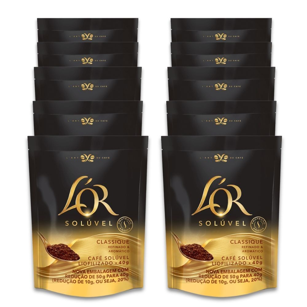 Café Gourmet Solúvel Lor Classique Kit 10 Sachês 40g