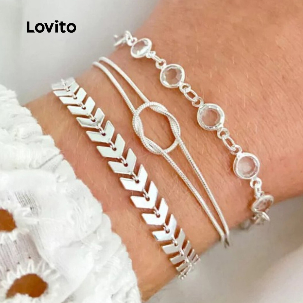 Lovito Pulseira requintada LCS31A268 em Oferta na Shopee