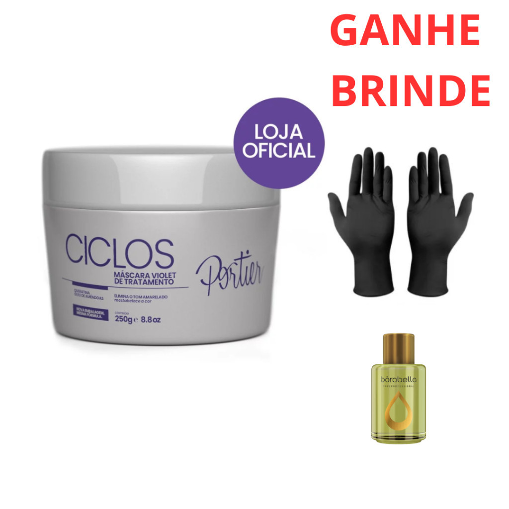Portier Botox Ciclos Violet Btox Alisamento + Brindes 250g