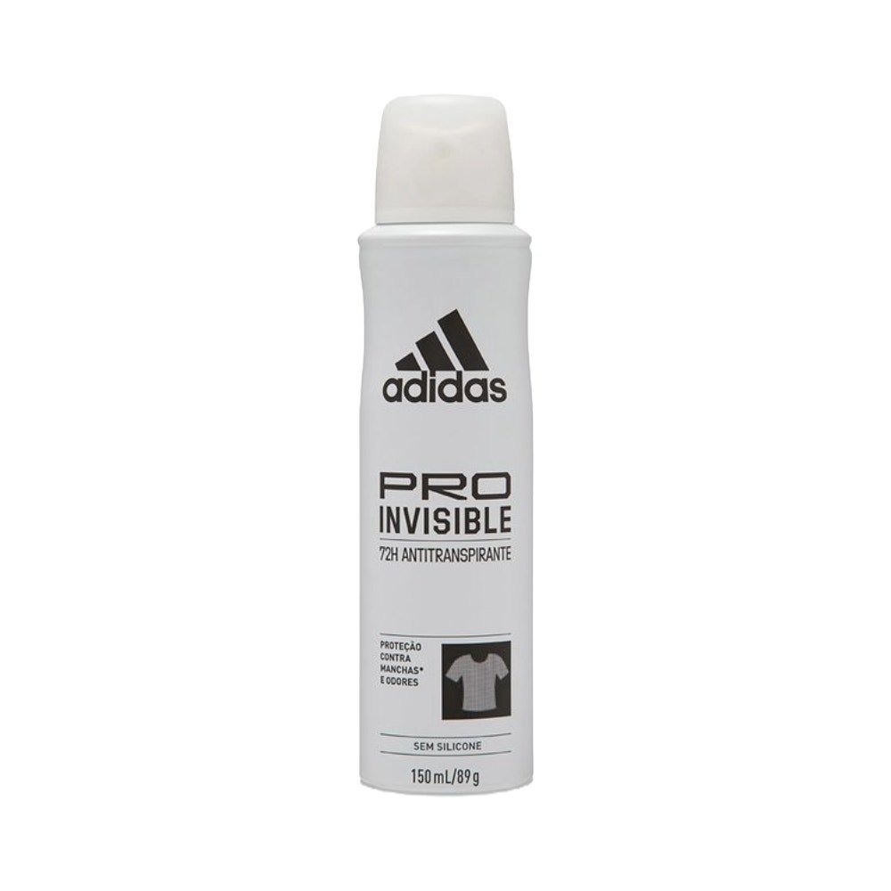 Desodorante Adidas Feminino Aerossol Antitranspirante Pro Invisible 150ml