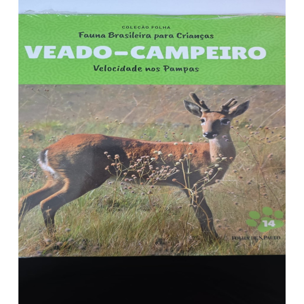 Coleção Fauna Brasileira Para Crianças: Veado campeiro Vol 14 autor Folha de são paulo