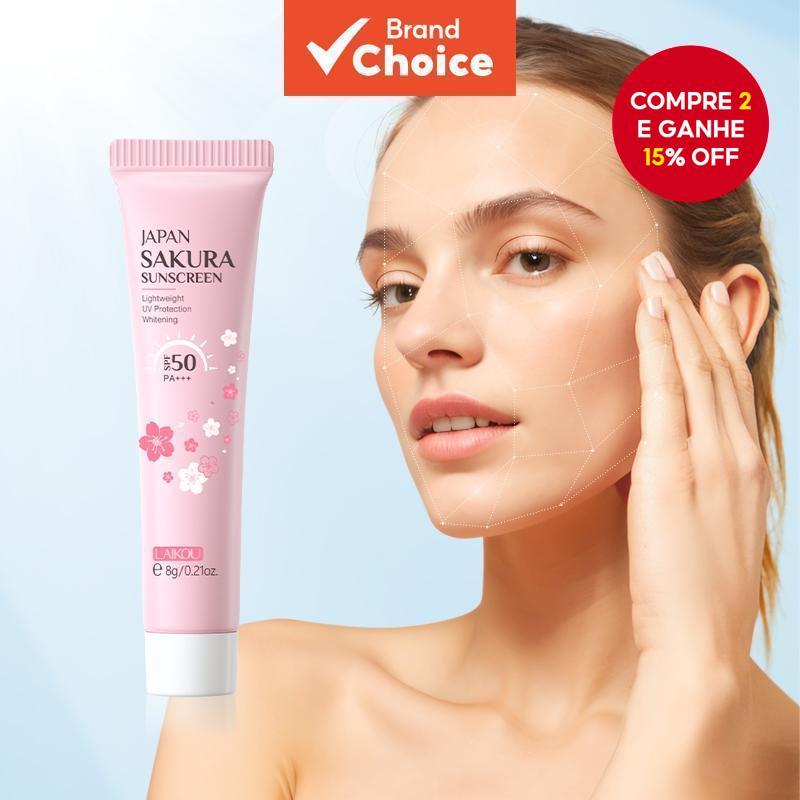 LAIKOU Sakura Protetor Solar Facial E Corporal Fps 50 PA + + À Prova D'água De Longa Duração 8g