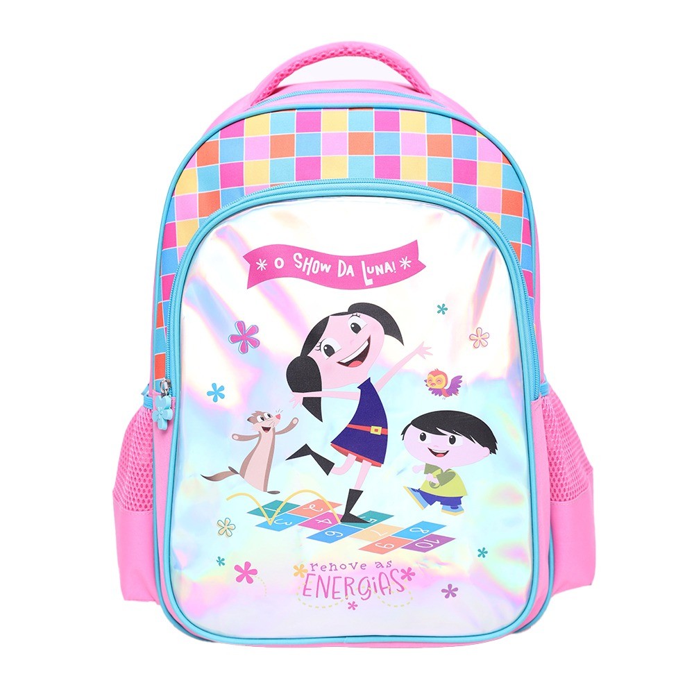 Mochila de Costas Escolar Infantil G Yins Kids YS42358 O Show da Luna Amarelinha