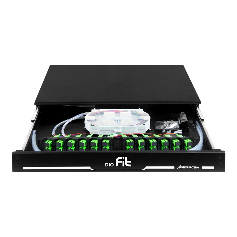 DISTRIBUIDOR OPTICO DIO FIT 24F SC/APC SM 19" 1U