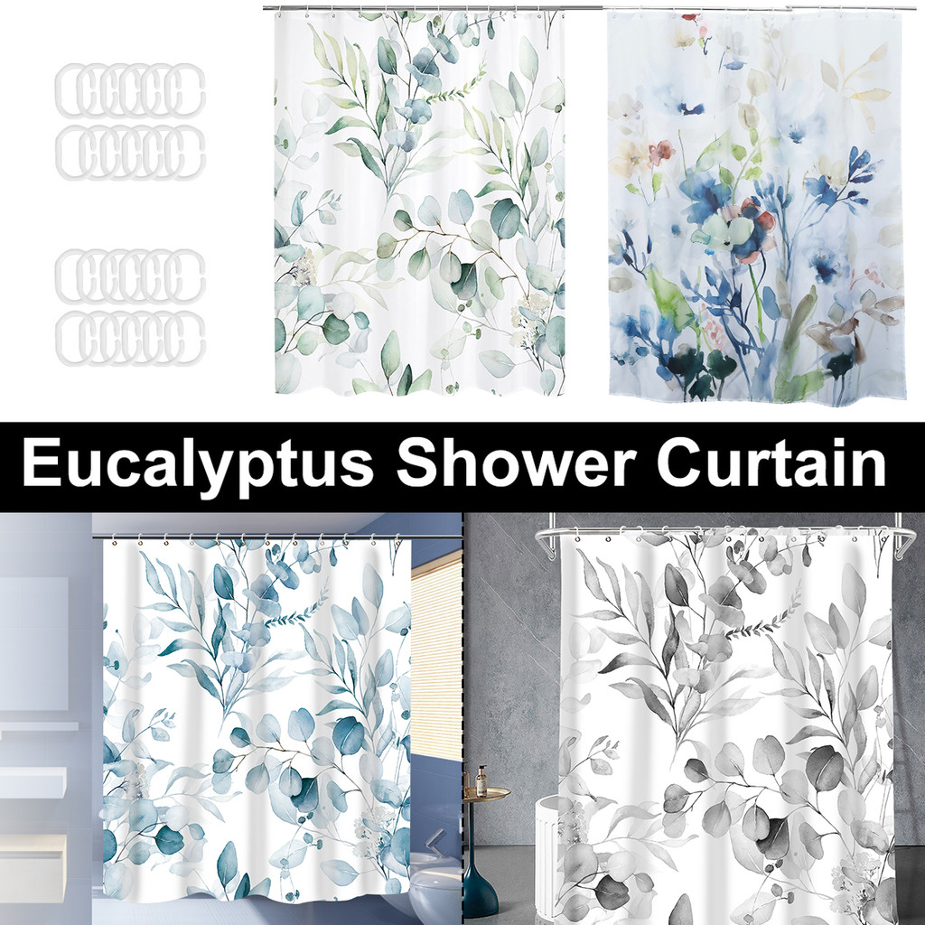 Cortina De Chuveiro Impermeável Poliéster Banheiro 71x71 Polegadas De Secagem Rápida Shopbc7951