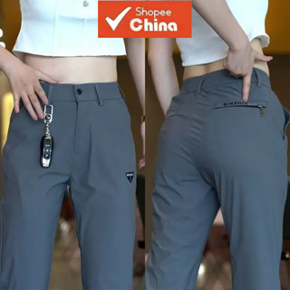 Calças Casuais de Seda Gelada para Mulheres Samoieda MaxConfort, Estilo Fino de Verão, Calças de Zanzea Fashion com Zípe em Oferta na Shopee