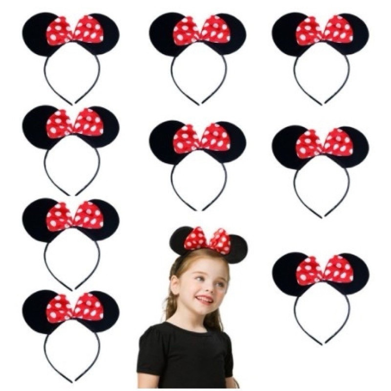 15 unidades Tiaras Orelhinha Arco Da Minnie festa aniversário rfe :(fa014)