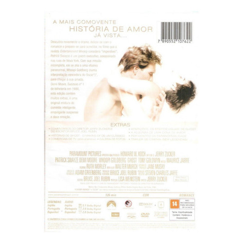 Dvd Ghost - Do Outro Lado Da Vida - Lacrado