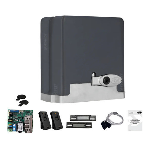 Kit Motor Portão Ppa Dz Stark 650 Jetflex Rápido Frequência 60hz Tamanho Da Engrenagem Z18 Bivolt