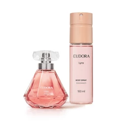 Combo Eudora Lyra Body Spray 100ml + Desodorante Colônia Lyra Happy 75ml