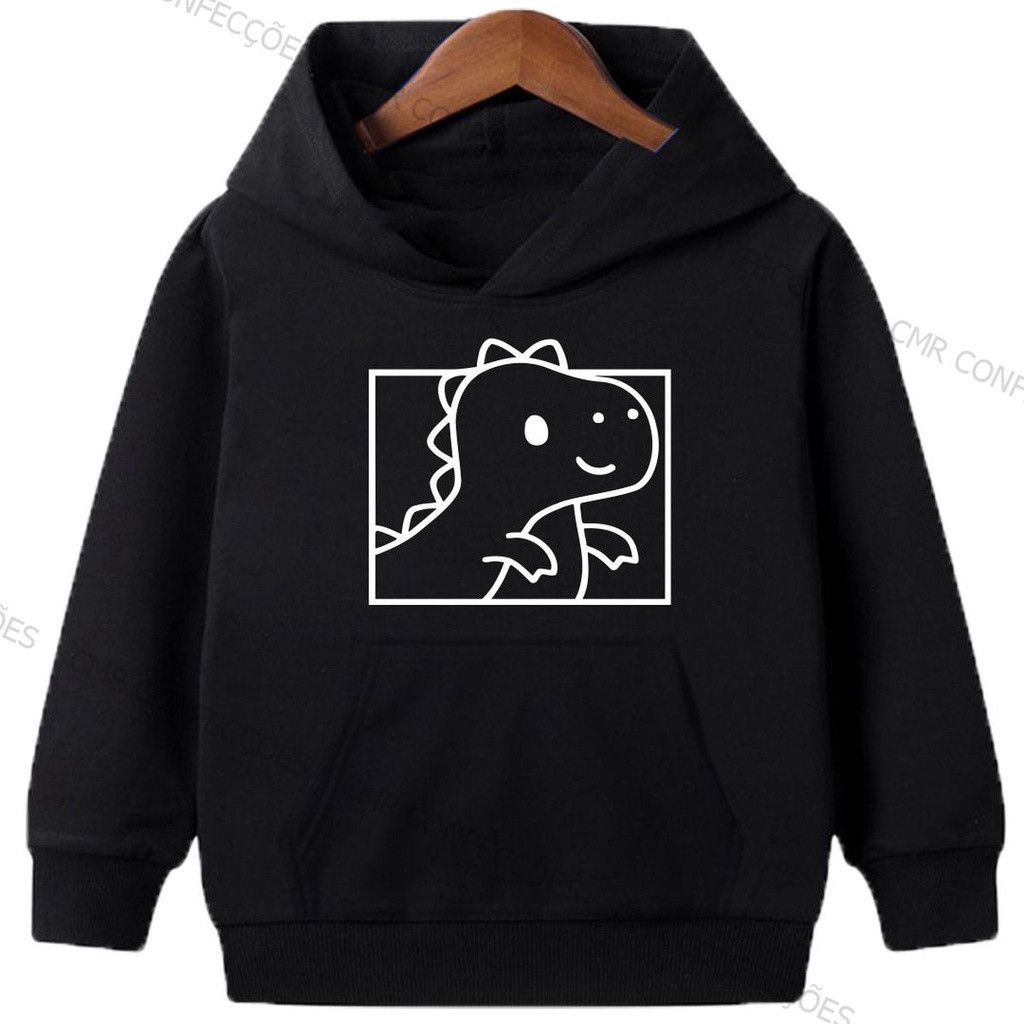 Moletom Infantil Canguru Dinossauro Menino Menina - Envio em 24h Gaelshop Flash Modas