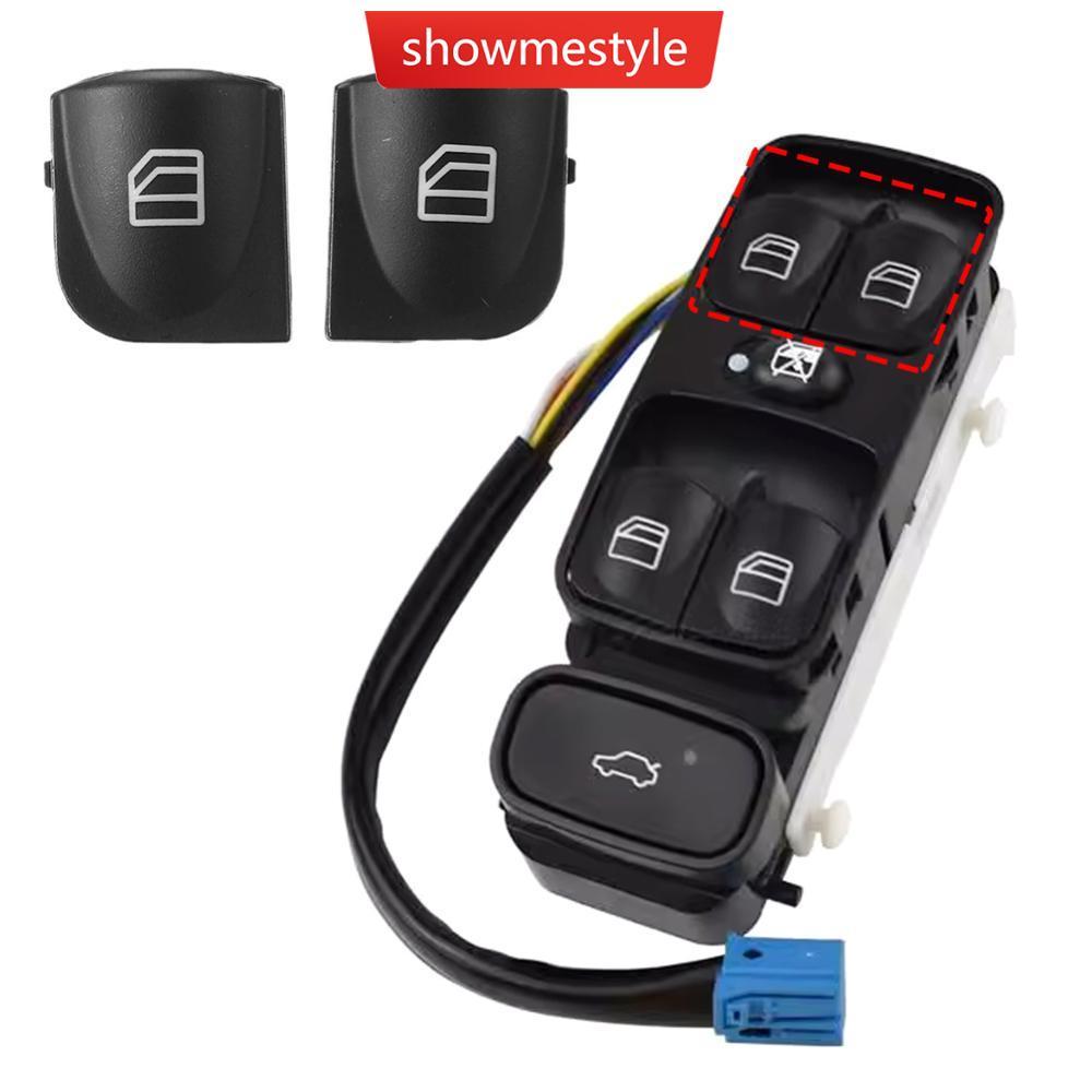 SMS 2 Pçs Interruptor Da Janela Elétrica Do Carro Console Tampas Capa Para Mercedes Benz W203 C-CLASS C320 C230 C240 C28