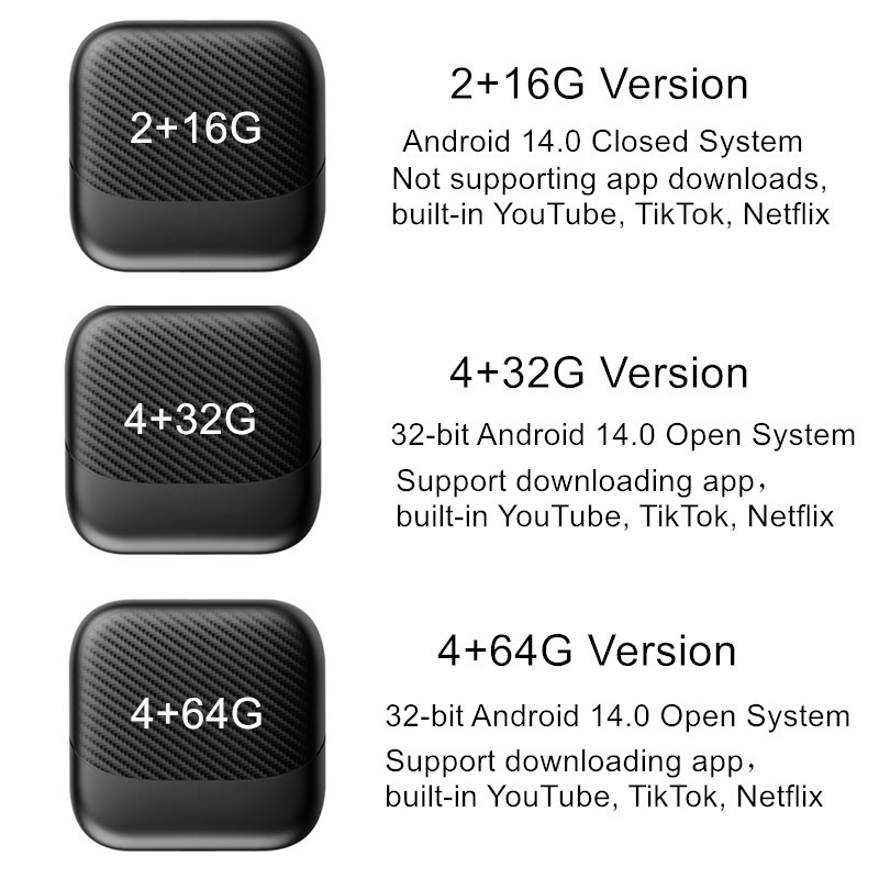 AB010 CarPlay Sem Fio Android Adaptador Automático AI Box Netflix YouTube TF Cartão Streaming De Vídeo · foto 2