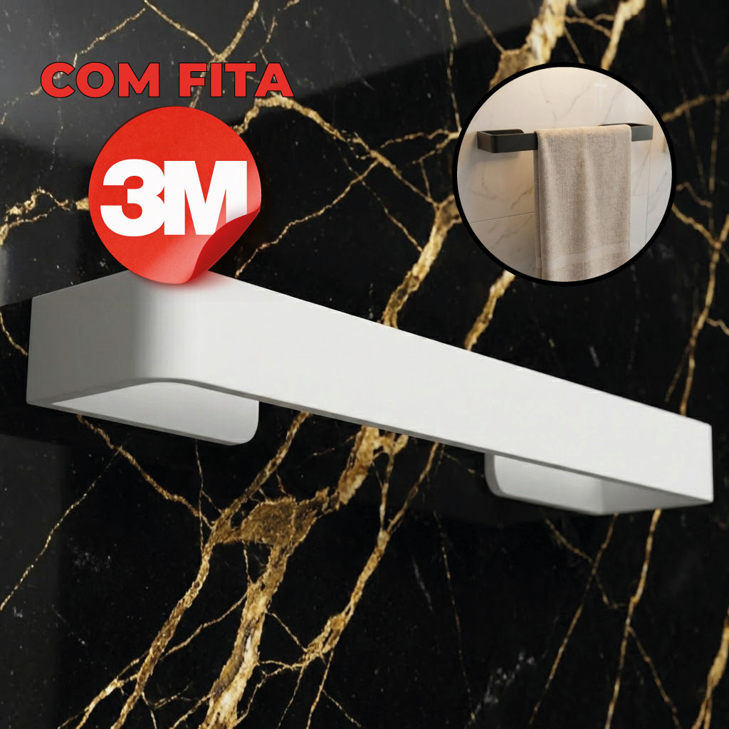 Suporte toalha rosto banheiro adesivo sem furos