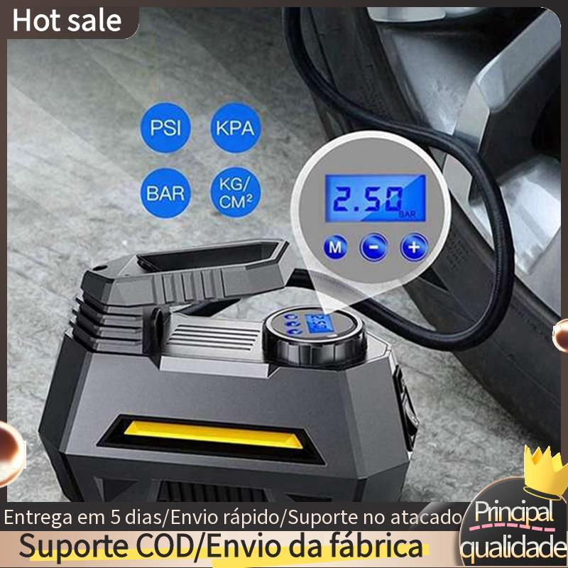 12V Carro Sem Fio Portátil Bomba De Pneu Recarregável Ar Mini Elétrico Viagem Barco Compressor Ferramenta