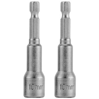 Jogo de soquete magnético 10 x 65 mm encaixe de 1/4pol com 2 peças 115769 - MTX em Oferta na Shopee