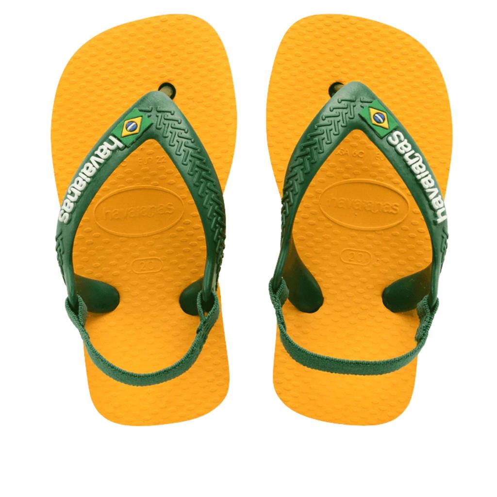 Chinelo Infantil Havaianas Logomania Amarelo