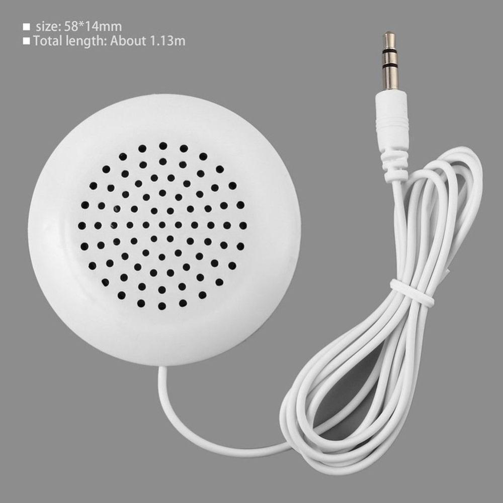 TKEY Mini Alto-Falante Branco De Alta Qualidade 3.5mm Portátil Travesseiro De Áudio Para MP3/MP4/CD/iPod/Smartphone I5Y8