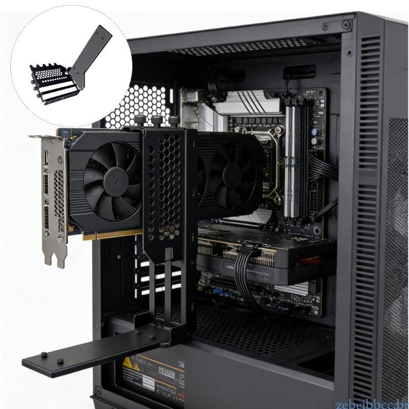 zebeibbcbr Suporte Para Placa Gráfica Profissional De Direção De Montagem Vertical PCIE4 0