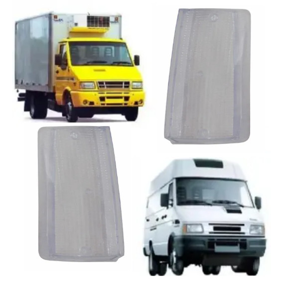 Lente Pisca Seta Dianteira Iveco Daily 97 98 99 Até 2007 Cristal