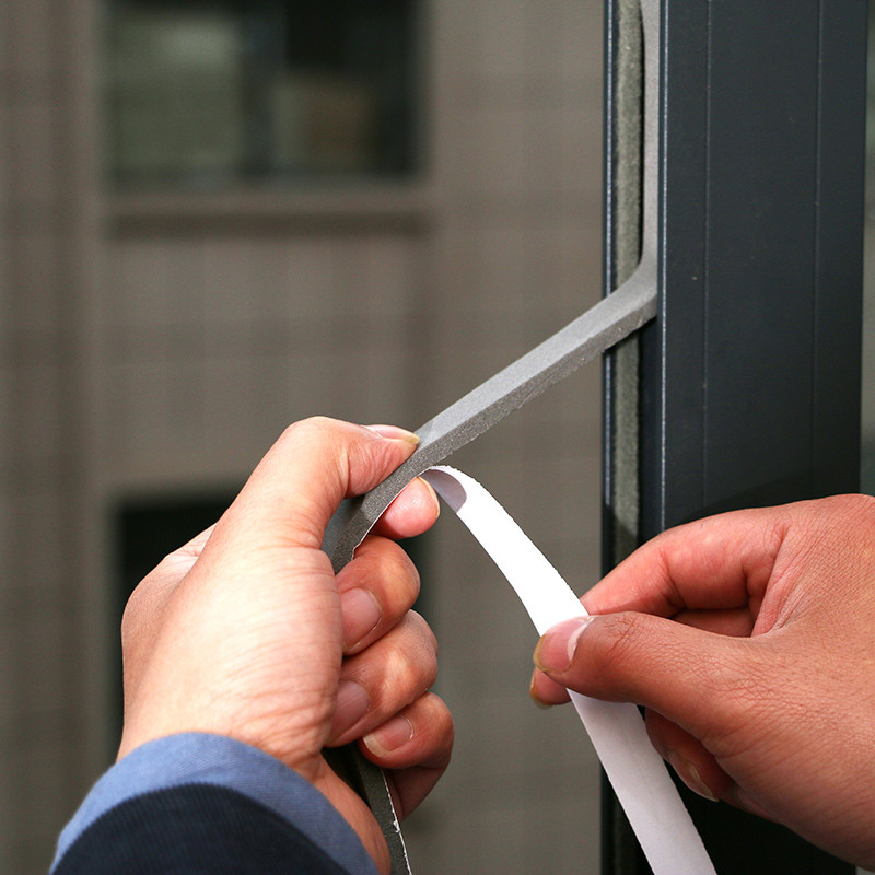 Tira de vedação de janela de porta autoadesiva tira de isolamento acústico doméstico porta inferior janela lacuna quente