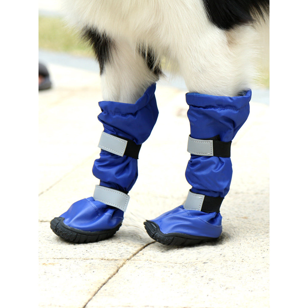 Sapatos para cães primavera verão outono inverno grandes botas de chuva para cães de tamanho médio à prova d'água escorr