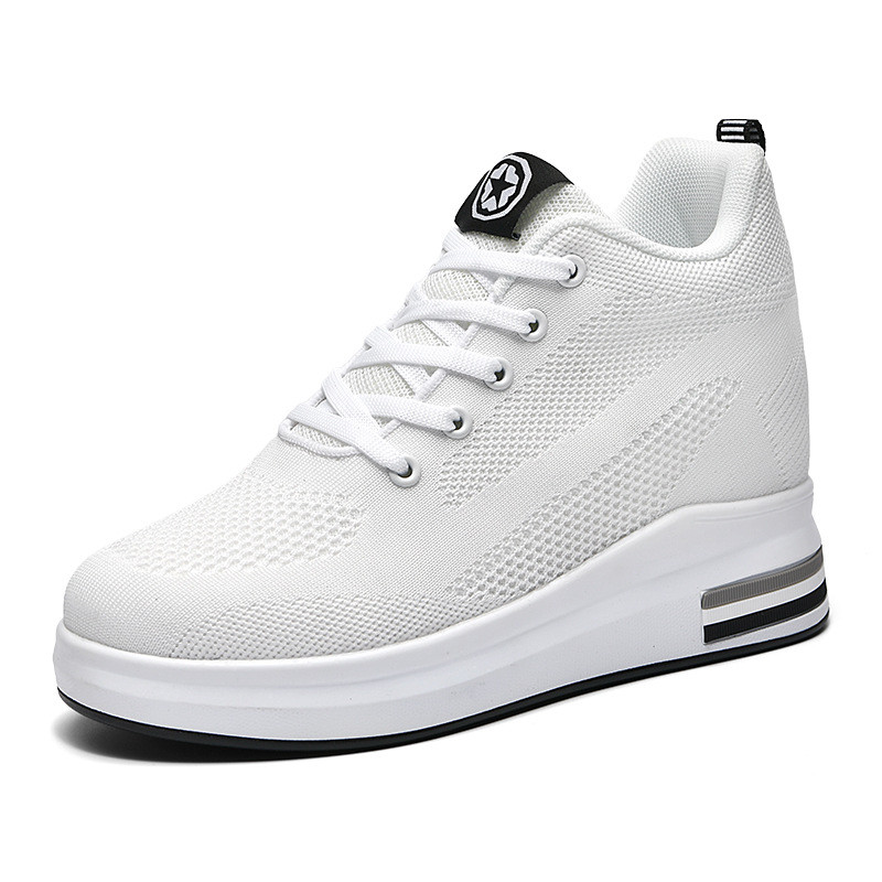 Sapatos femininos sapatos casuais aumentados interior feminino outono pronto estoque sapatos esportivos primavera única