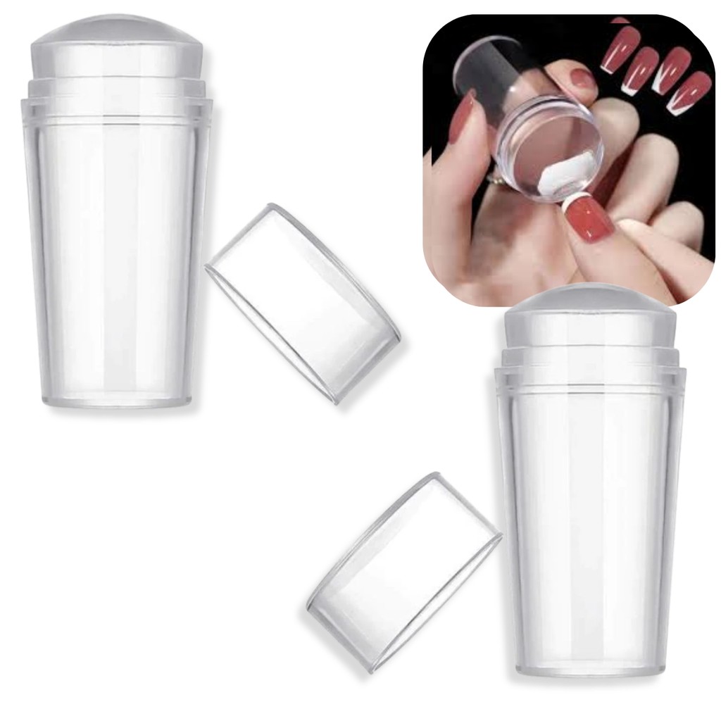 Kit 2 Carimbo Francesinha De Unha Silicone Unhas
